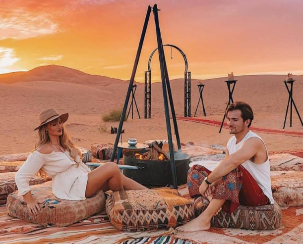 Thr Elegant luxury Merzouga desert camp.