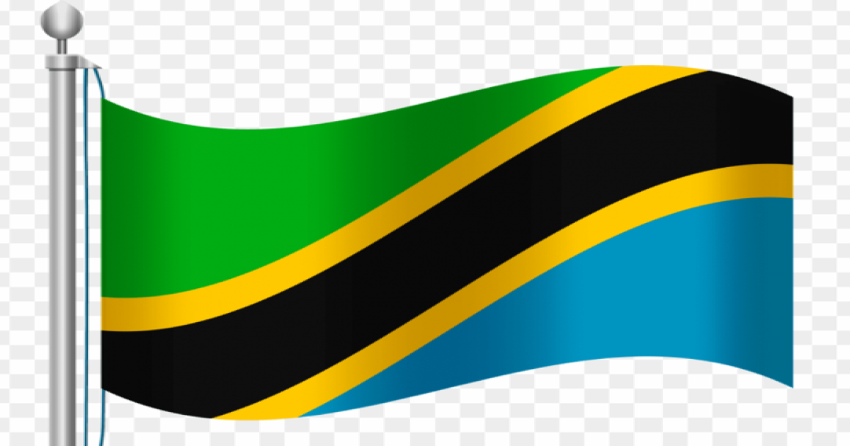 The country flag of Tanzania in Africa.