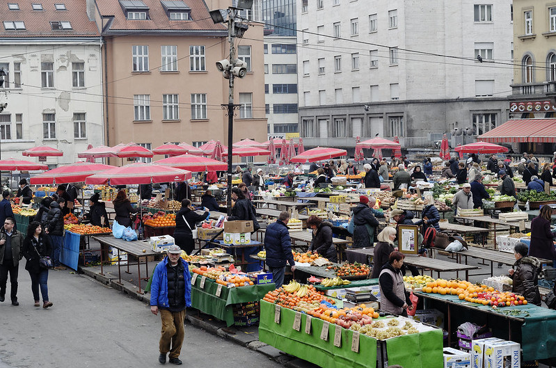 Dolac market, what to see in Zagreb