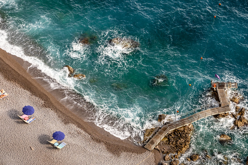 Italy's Amalfi Coast crystal water beaches