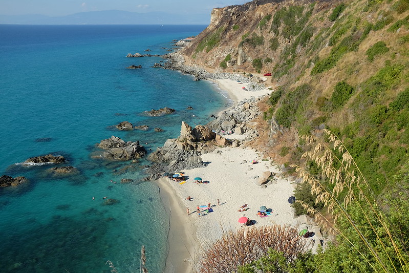 La Marinella Beach in Amalfi coast, Italy