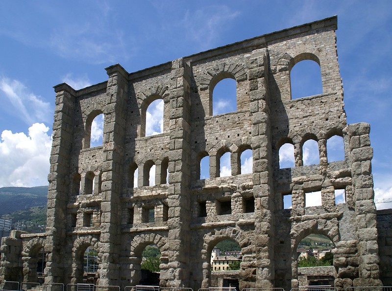 Aosta's Roman Theater, Italy