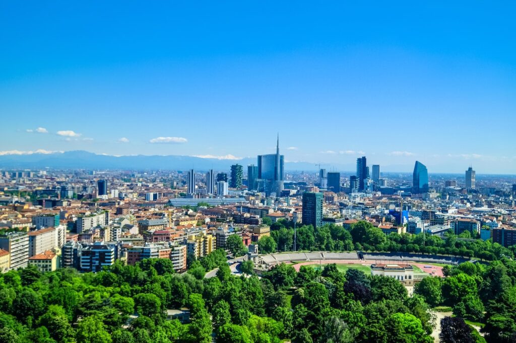 Milan, a view of the city