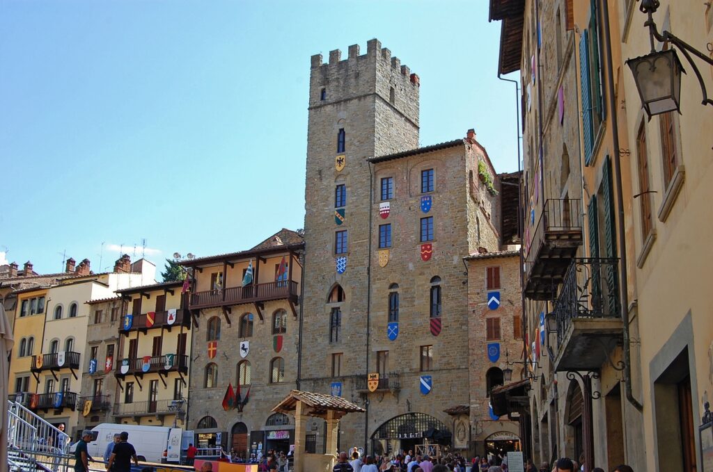 Arezzo architecture in Italy