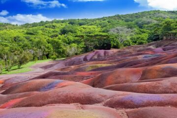 Seven Colored Earths, Chamarel, Mauritius.