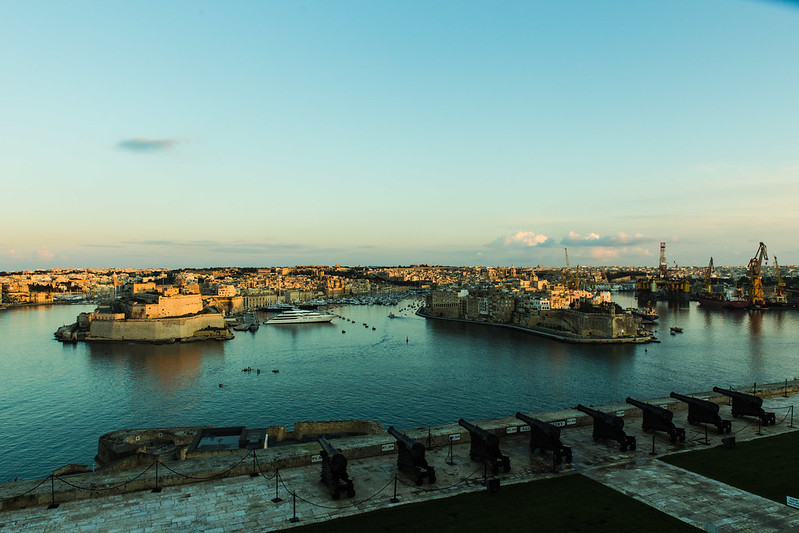 Grand Harbor in Birgu, Malta, beautiful view
