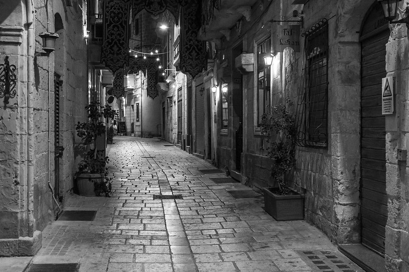 Birgu's quaint alleys in Malta, a beautiful street
