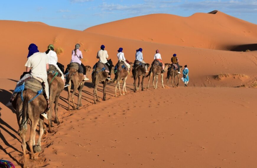 Camel trekking in Merzouga from Fes to Marrakech