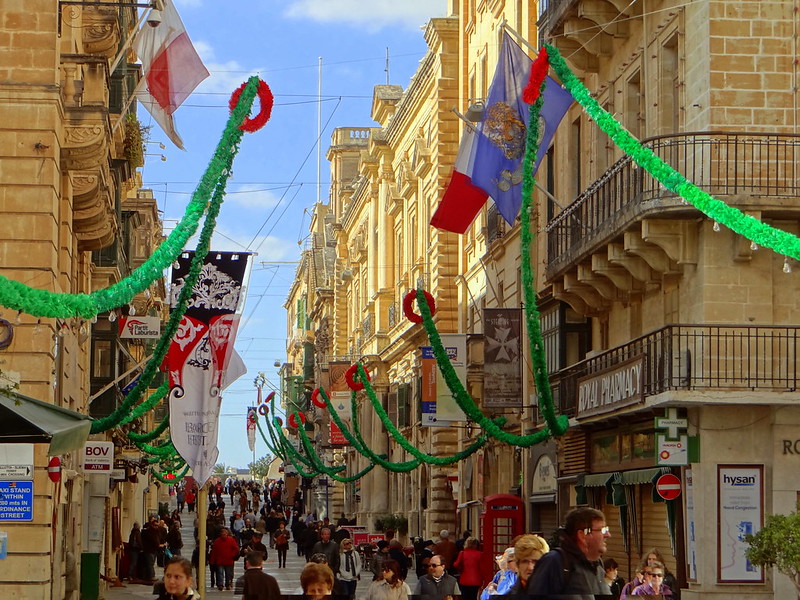 Valetta streets in Malta, excursions from Cospicua
