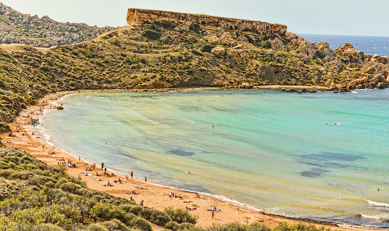 Ghajn Tuffieha Bay, Island of Malta beaches
