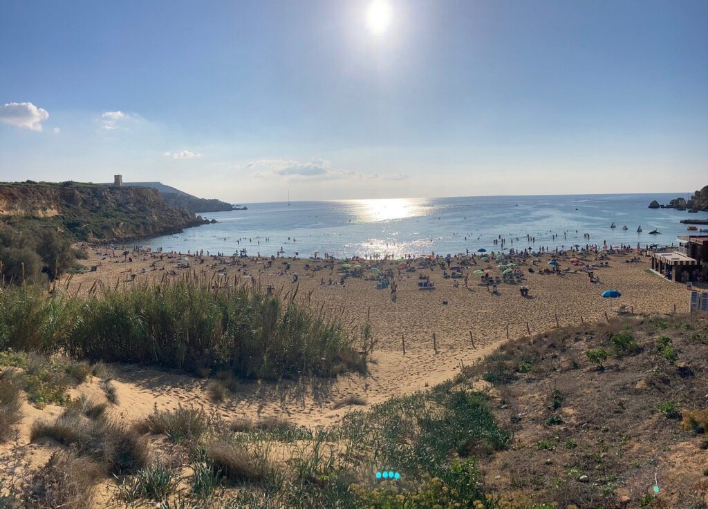 Golden Bay Beach, Island of Malta