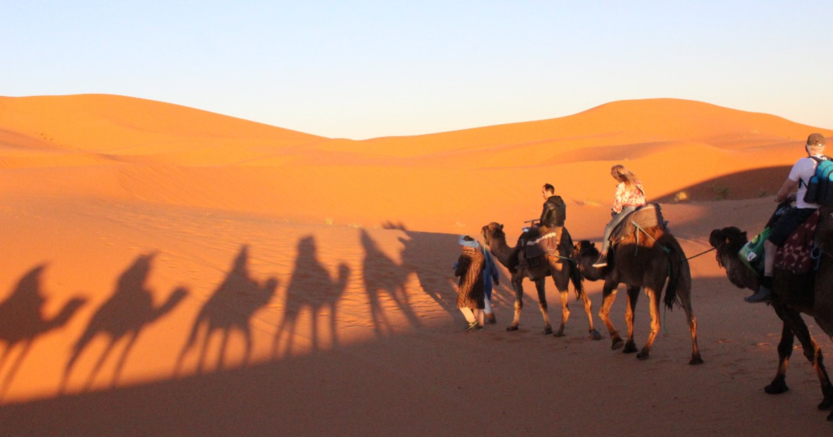 Best camel ride to join during the 5 days Morocco itinerary