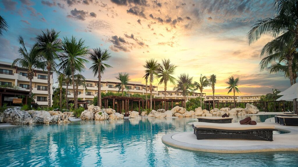 Exquisite beachfront resort located on the Yucatan Coastline, Mexico