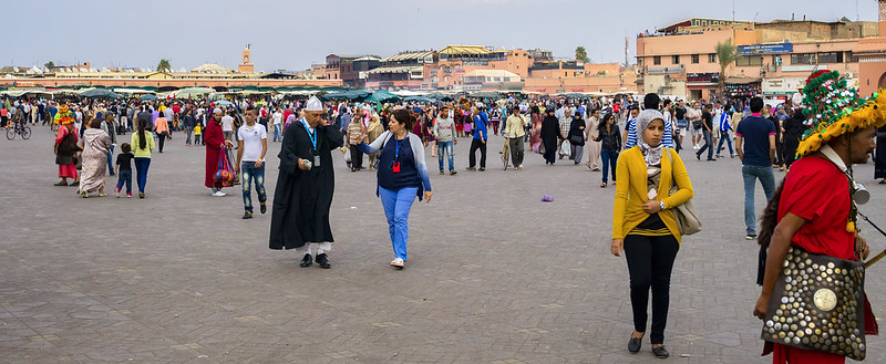 Jemaa El-Fna square during the day